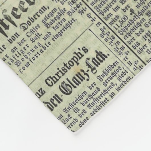 Duitse krant deken (Hoek)