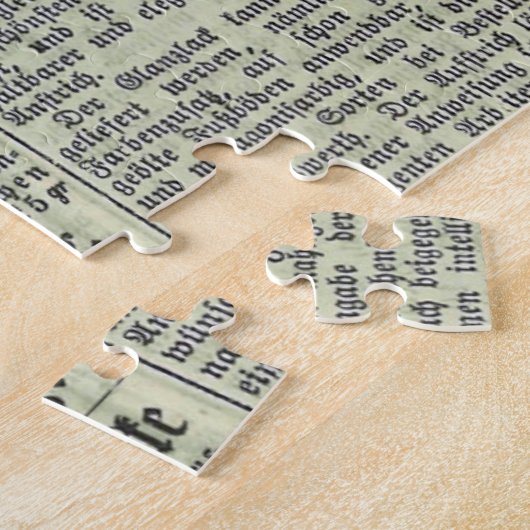  Duitse krant puzzle Legpuzzel (Zijkant)