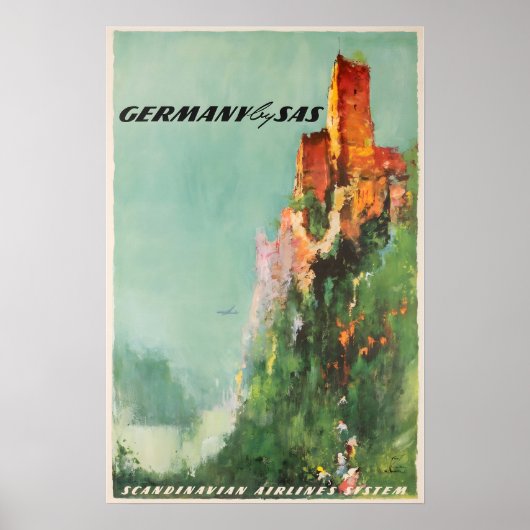 Duitse Kunst Duitsland Reisposter SAS Print  (Voorkant)