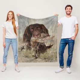 Duitse langharige aanwijzer fleece deken