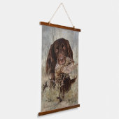 Duitse langharige aanwijzer hangend wandkleed (Gebogen)