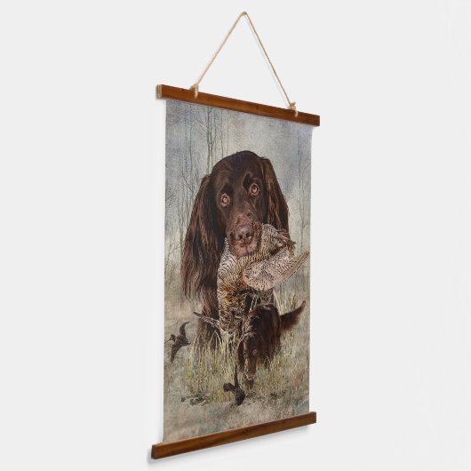 Duitse langharige aanwijzer hangend wandkleed (Gebogen)