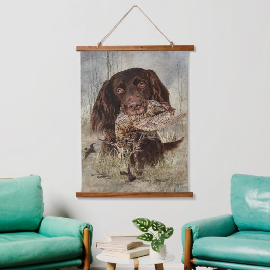 Duitse langharige aanwijzer hangend wandkleed (Woonkamer)