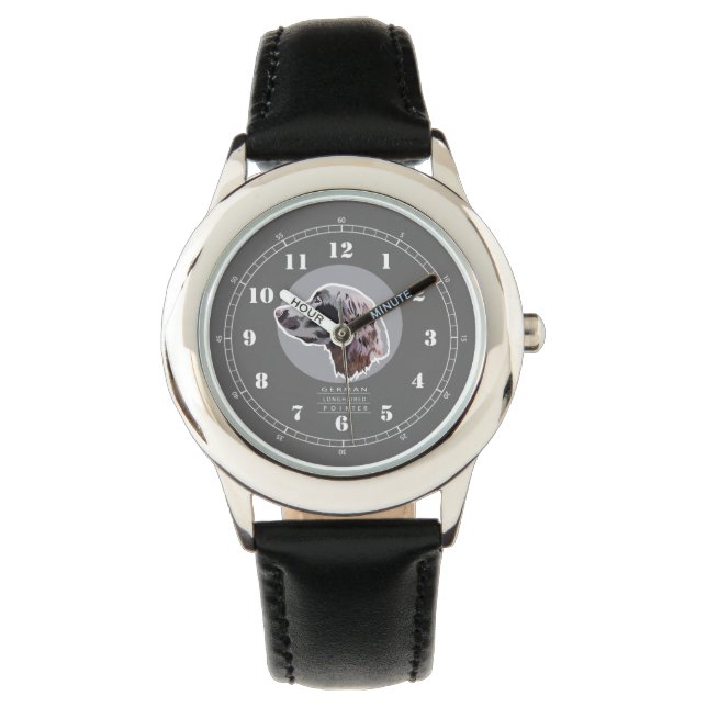Duitse langharige aanwijzer horloge (Voorkant)