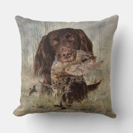 Duitse langharige aanwijzer kussen