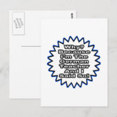 Duitse leraar...omdat ik het zei briefkaart (Voorkant / Achterkant)