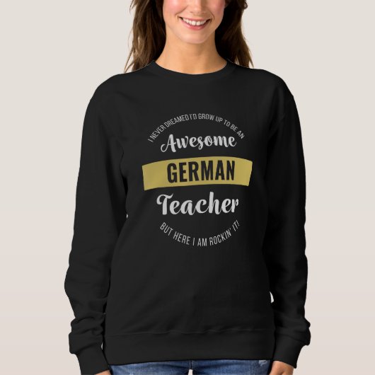 Duitse leraar shirt Grappige Waardering School (Voorkant)