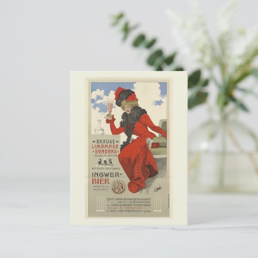 Duitse limonade Bon Bons  stijl Briefkaart (Staand voorkant)