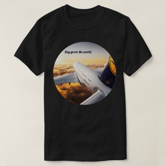 Duitse luchtvaartmaatschappij in het luchtontwerp t-shirt (Design voorkant)