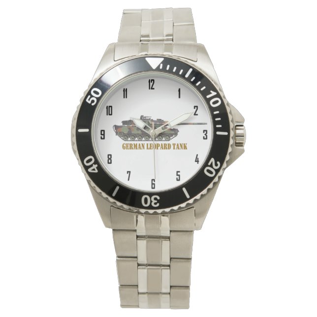 DUITSE LUIPAARD TANK HORLOGE (Voorkant)