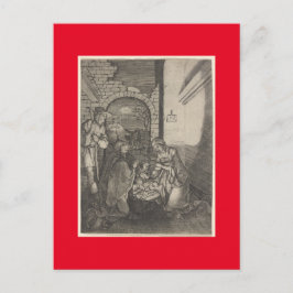 DUITSE MASTER PRINT VAN DE GEBOORTE KERST FEESTDAGENKAART