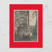 DUITSE MASTER PRINT VAN DE GEBOORTE KERST FEESTDAGENKAART (Voorkant)