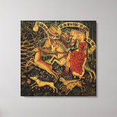 Duitse middeleeuwse renaissance liefde jagen Canvas Afdruk (Voorkant)
