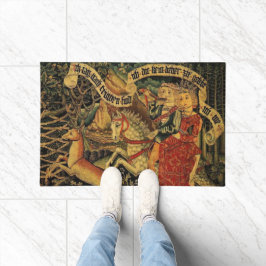  Duitse middeleeuwse renaissance liefde jagen Deurmat