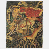 Duitse middeleeuwse renaissance liefde jagen Fleece Deken (Voorkant)