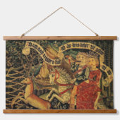  Duitse middeleeuwse renaissance liefde jagen Hangend Wandkleed (Voorkant)