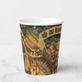 Duitse middeleeuwse renaissance liefde jagen Papieren Bekers (Links)