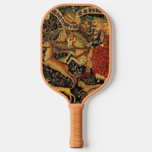 Duitse middeleeuwse renaissance liefde jagen Pickleball Paddle (Voorkant)