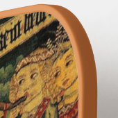 Duitse middeleeuwse renaissance liefde jagen Pickleball Paddle (Links Detail)