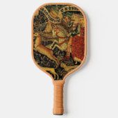 Duitse middeleeuwse renaissance liefde jagen Pickleball Paddle (Achterkant)