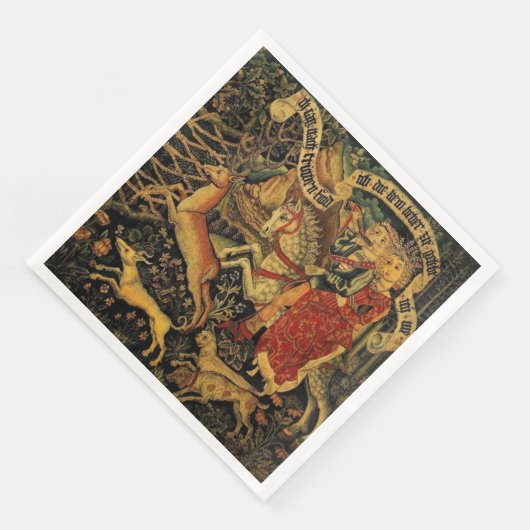 Duitse middeleeuwse renaissance liefde jagen Servet (Hoek)