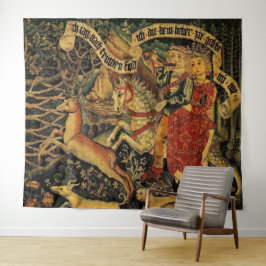  Duitse middeleeuwse renaissance liefde jagen Wandkleed