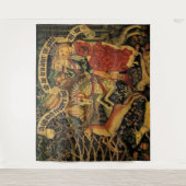  Duitse middeleeuwse renaissance liefde jagen Wandkleed (Voorkant)