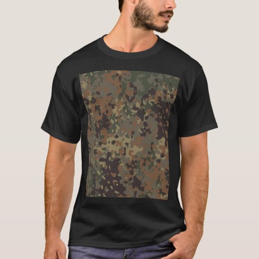 Duitse militaire camouflage. t-shirt (Voorkant)