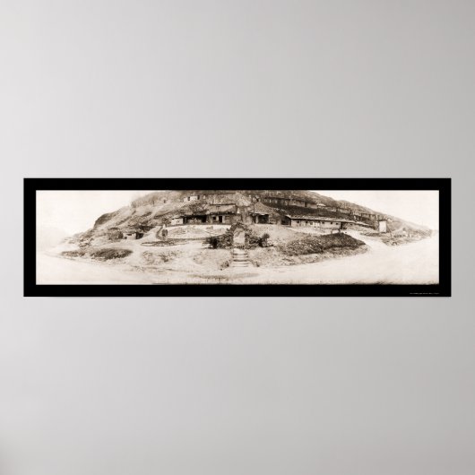 Duitse militaire kamp foto 1918 poster (Voorkant)