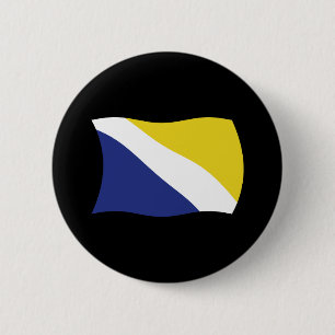 Duitse minderheid van Noord-Sleeswijk vlag knop Ronde Button 5,7 Cm