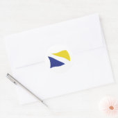 Duitse minderheid van Noord-Sleeswijk vlag sticker (Envelop)