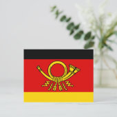 Duitse minister van Post, Duitse vlag Briefkaart (Staand voorkant)