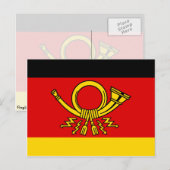 Duitse minister van Post, Duitse vlag Briefkaart (Voorkant / Achterkant)