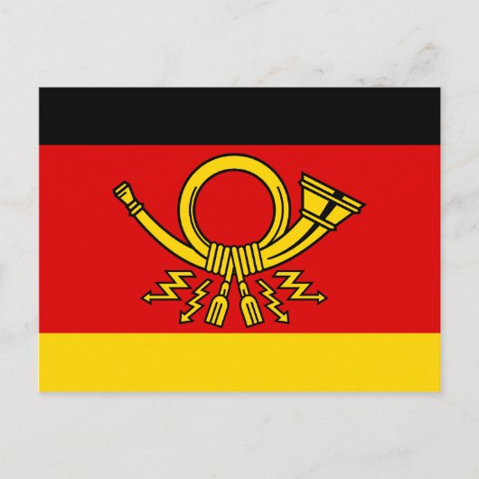 Duitse minister van Post, Duitse vlag Briefkaart (Voorkant)