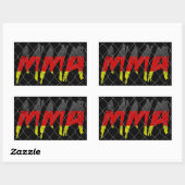 Duitse MMA-Sticker Rechthoekige Sticker (Vel)