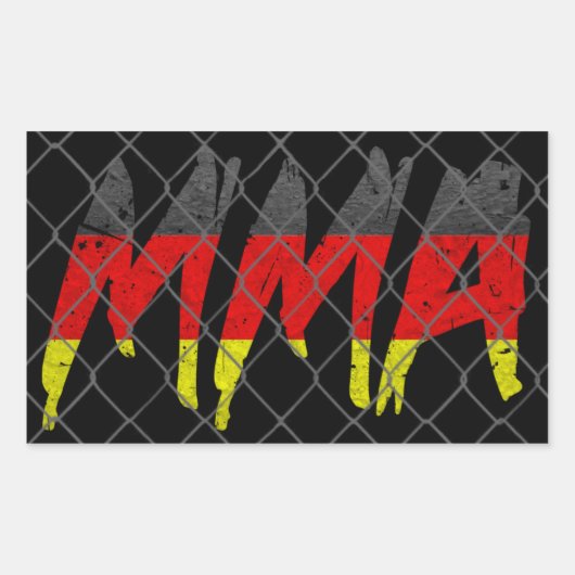Duitse MMA-Sticker Rechthoekige Sticker (Voorkant)