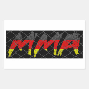 Duitse MMA-Sticker Rechthoekige Sticker