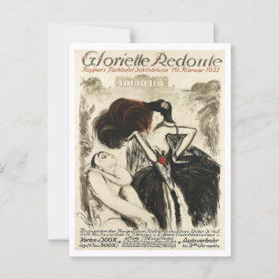 Duitse Mode Club Deco jaren 20 Vintage Geïnspireer Briefkaart