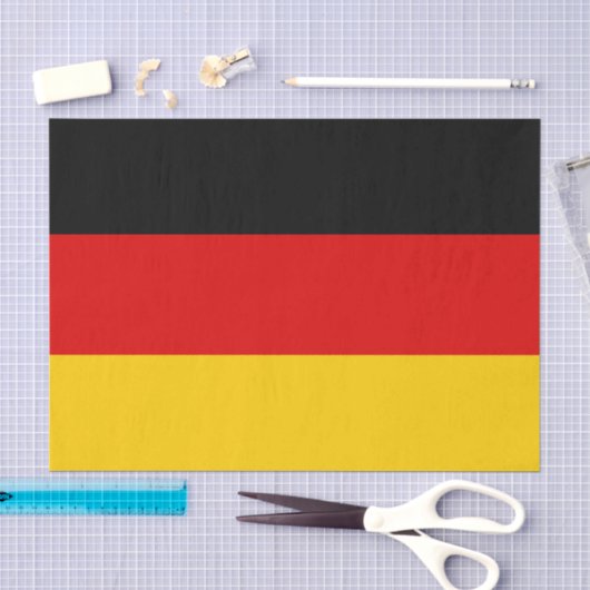Duitse mode decoratie, Duitse vlag tissuepapier (Craft)