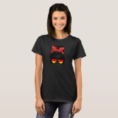 Duitse Moeder Amerikaanse Grown Duitse Roots Beier T-shirt (Voorkant volledig)