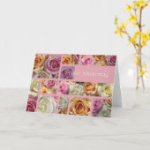 duitse moederdag pastel roos collage kaart (Gele Bloem)