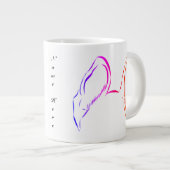 Duitse Mok Shepard Ears Jumbo Coffee (Voorkant rechts)