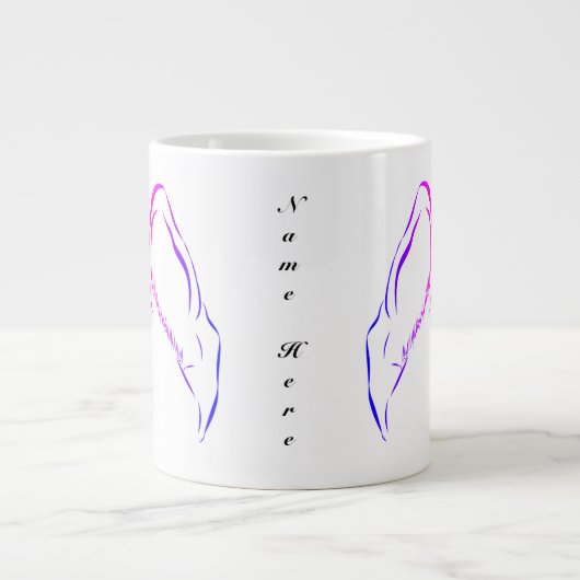 Duitse Mok Shepard Ears Jumbo Coffee (Voorkant)