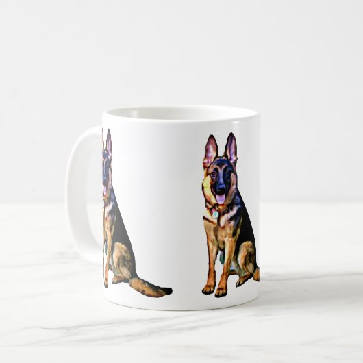 Duitse Mok Shepherd (Voorkant links)