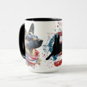 Duitse Mok Shepherd Dad (Voorkant links)