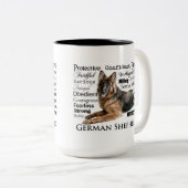 Duitse Mok Shepherd Traits (Voorkant rechts)