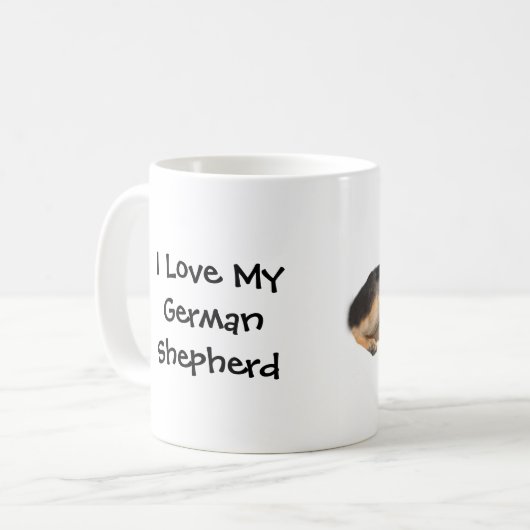 Duitse Mok van Shepherd Love (Voorkant links)