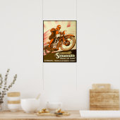 Duitse motorfietsreclame Poster (Keuken)