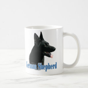Duitse naam Shepherd (zwart) Koffiemok