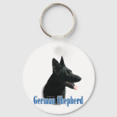 Duitse naam Shepherd (zwart) Sleutelhanger (Achterkant)